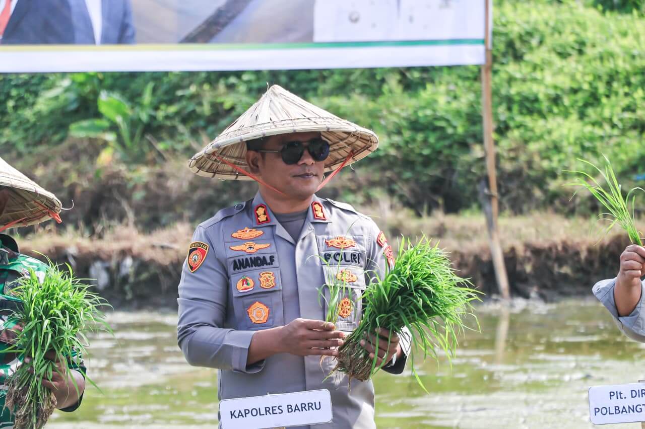 ​AKBP Ananda Fauzi Harahap, Polres Barru Siap All-Out Dukung Program Strategis Ketahanan Pangan