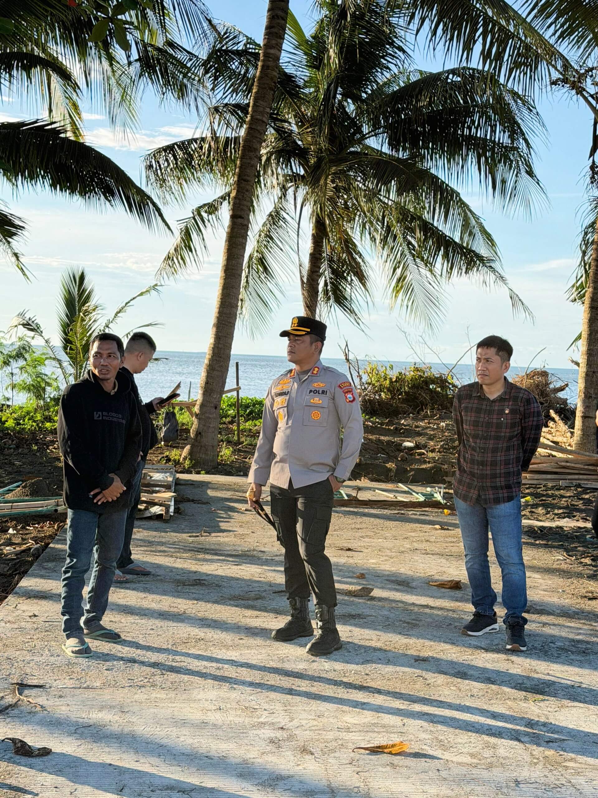 Kapolres Barru Tinjau Pembangunan Kampung Nelayan di Matene, Pastikan Keamanan dan Kelancaran Proyek