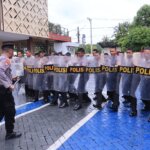 ​Polres Barru Bekali Siswa Latja SPN Batua dengan Kemampuan Penanggulangan Huru Hara