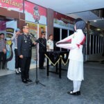 Kapolres Barru Pimpin Kirab Bendera Pusaka, Kobarkan Semangat Nasionalisme Jelang HUT ke-81 Kemerdekaan RI