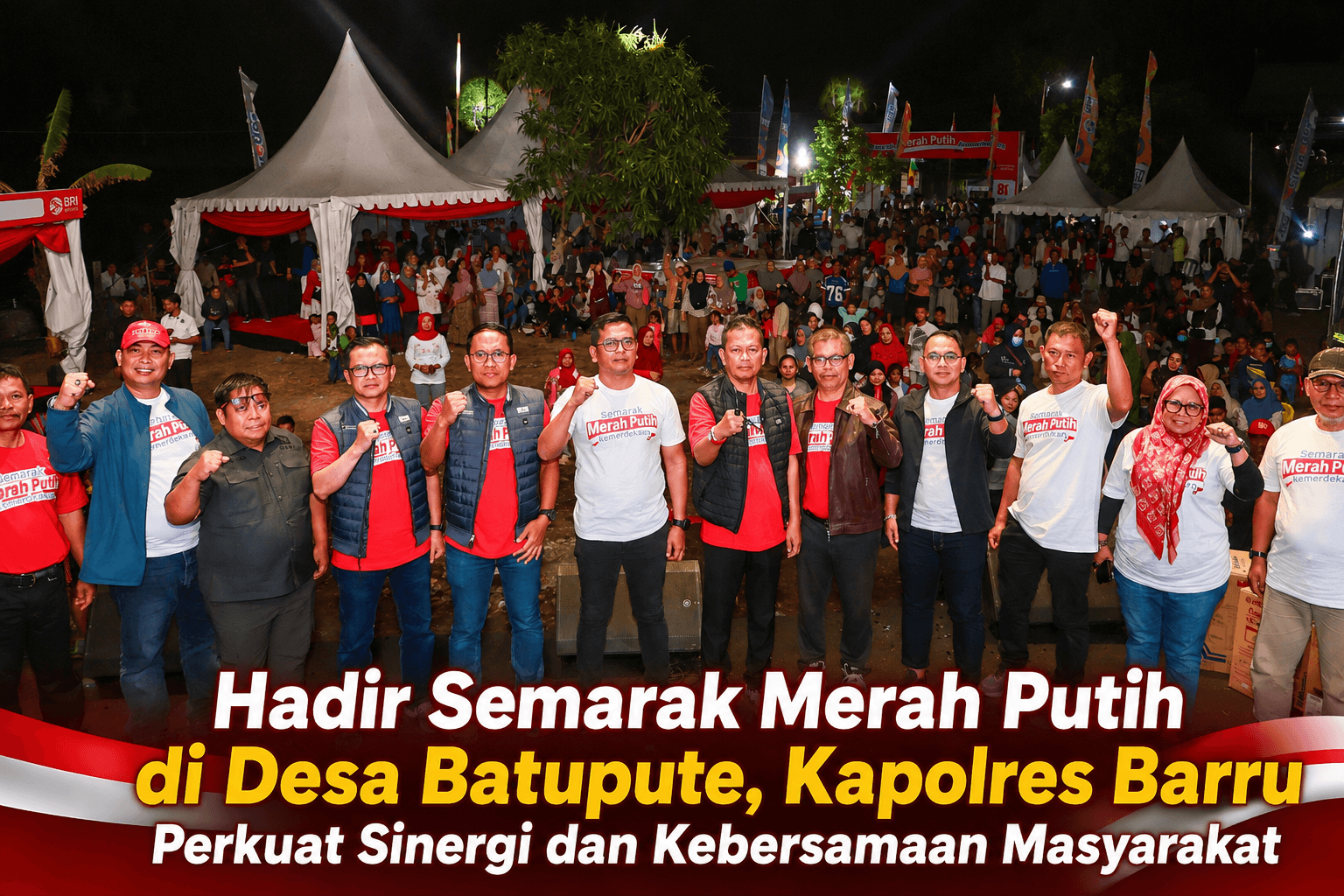 Hadiri Semarak Merah Putih di Batupute, Kapolres Barru Perkuat Sinergi dan Kebersamaan Masyarakat