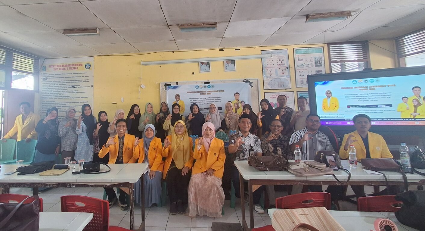 Dosen Pendidikan IPA UNM Gelar Pelatihan AI untuk Kembangkan Multimedia Interaktif bagi Guru IPA Takalar